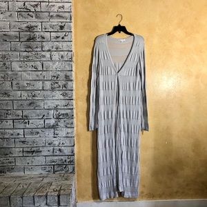 Large CAbi floor length sweater duster